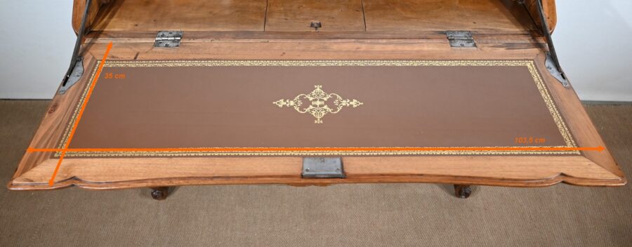 Commode Scriban en Noyer, époque Louis XV – XVIIIe – Image 42