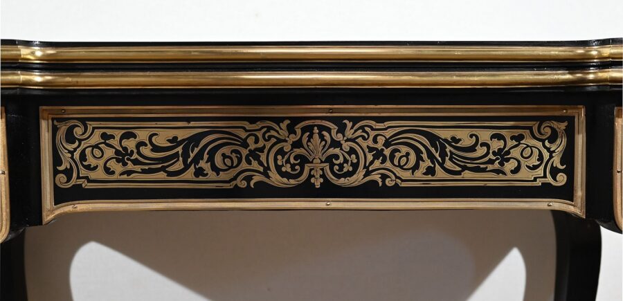 Table Console d’Apparat en Poirier Noirci, époque Napoléon III – Milieu XIXe – Image 11