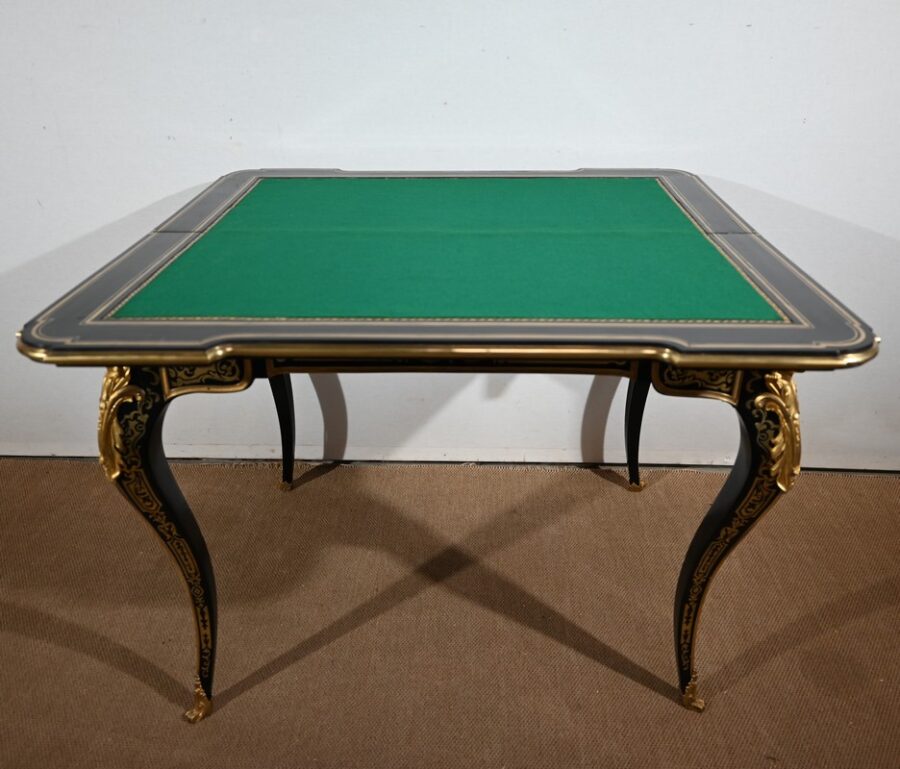 Table Console d’Apparat en Poirier Noirci, époque Napoléon III – Milieu XIXe – Image 22