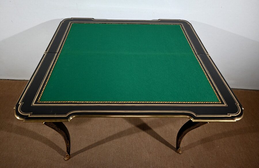 Table Console d’Apparat en Poirier Noirci, époque Napoléon III – Milieu XIXe – Image 23