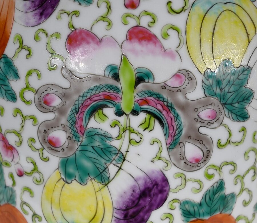 Important Vase à Couvercle en Porcelaine de Chine – Début XXe – Image 10