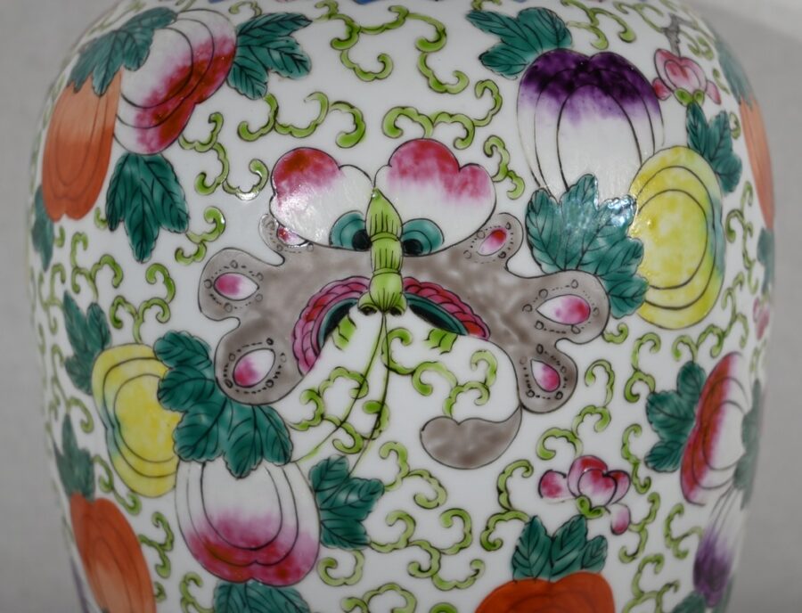 Important Vase à Couvercle en Porcelaine de Chine – Début XXe – Image 14
