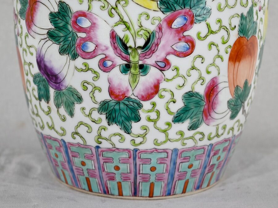Important Vase à Couvercle en Porcelaine de Chine – Début XXe – Image 18