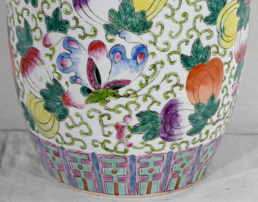 Important Vase à Couvercle en Porcelaine de Chine – Début XXe – Image 21