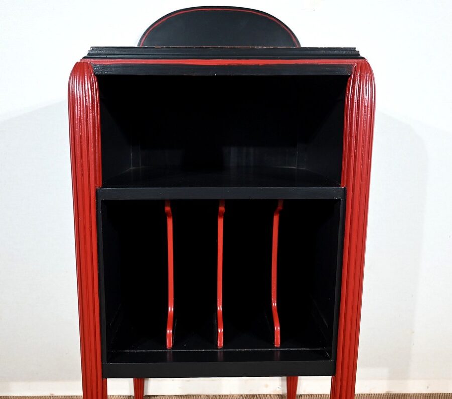 Rare Ensemble de Chambre 5 Pièces en Bois peint, Art Déco – Début XXe – Image 17