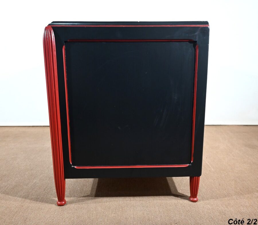 Rare Ensemble de Chambre 5 Pièces en Bois peint, Art Déco – Début XXe – Image 55