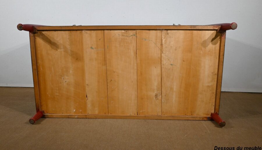 Rare Ensemble de Chambre 5 Pièces en Bois peint, Art Déco – Début XXe – Image 65