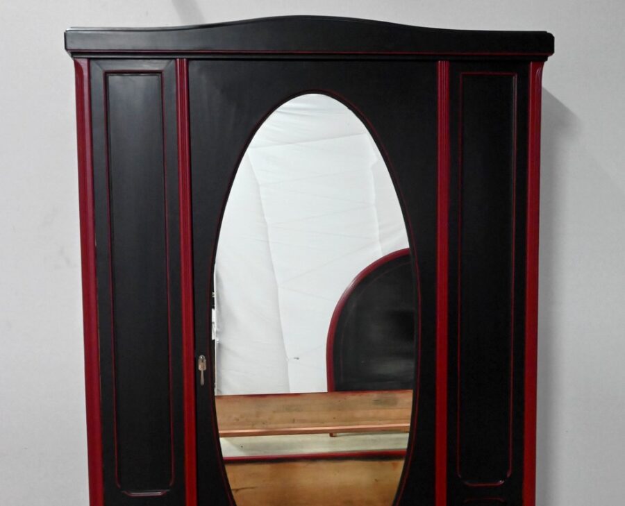 Rare Ensemble de Chambre 5 Pièces en Bois peint, Art Déco – Début XXe – Image 69