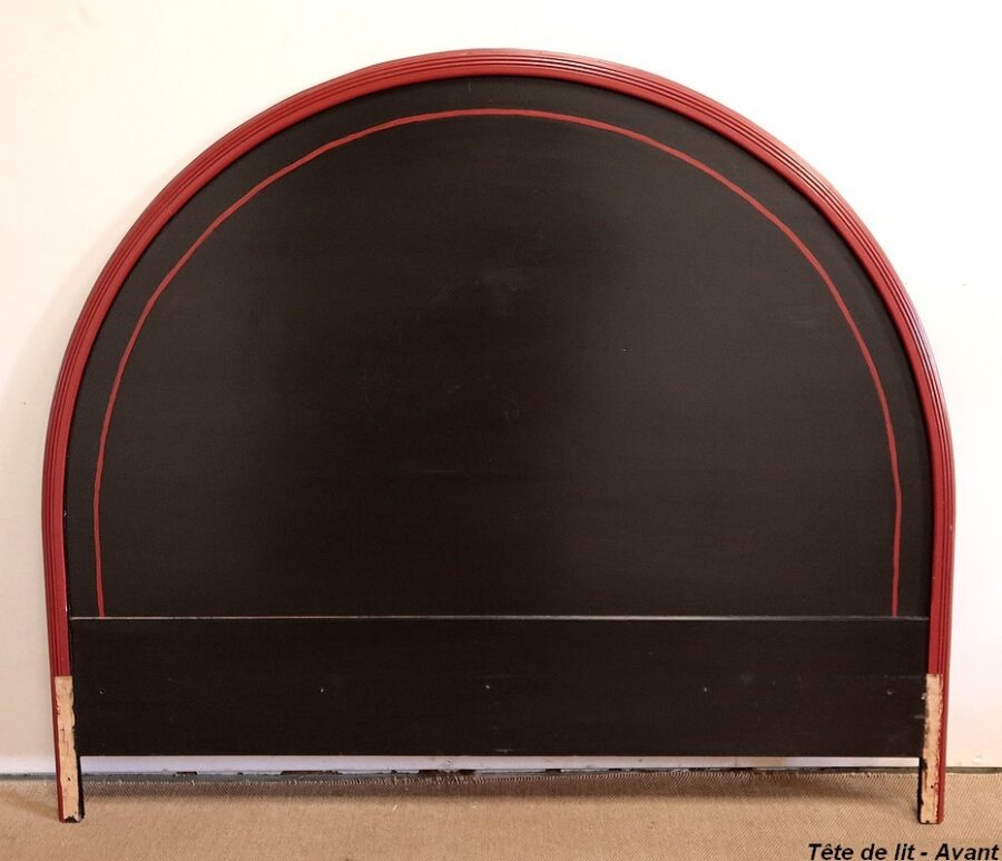 Rare Ensemble de Chambre 5 Pièces en Bois peint, Art Déco – Début XXe – Image 93