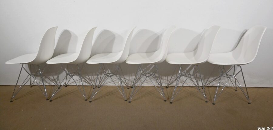 Suite de 6 Chaises, modèle DSR, de Eames – 1960 – Image 14
