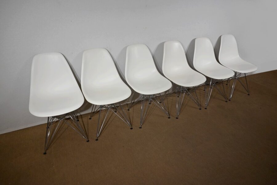 Suite de 6 Chaises, modèle DSR, de Eames – 1960 – Image 2