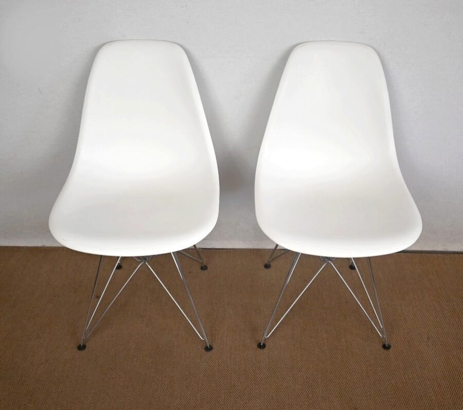 Suite de 6 Chaises, modèle DSR, de Eames – 1960 – Image 5