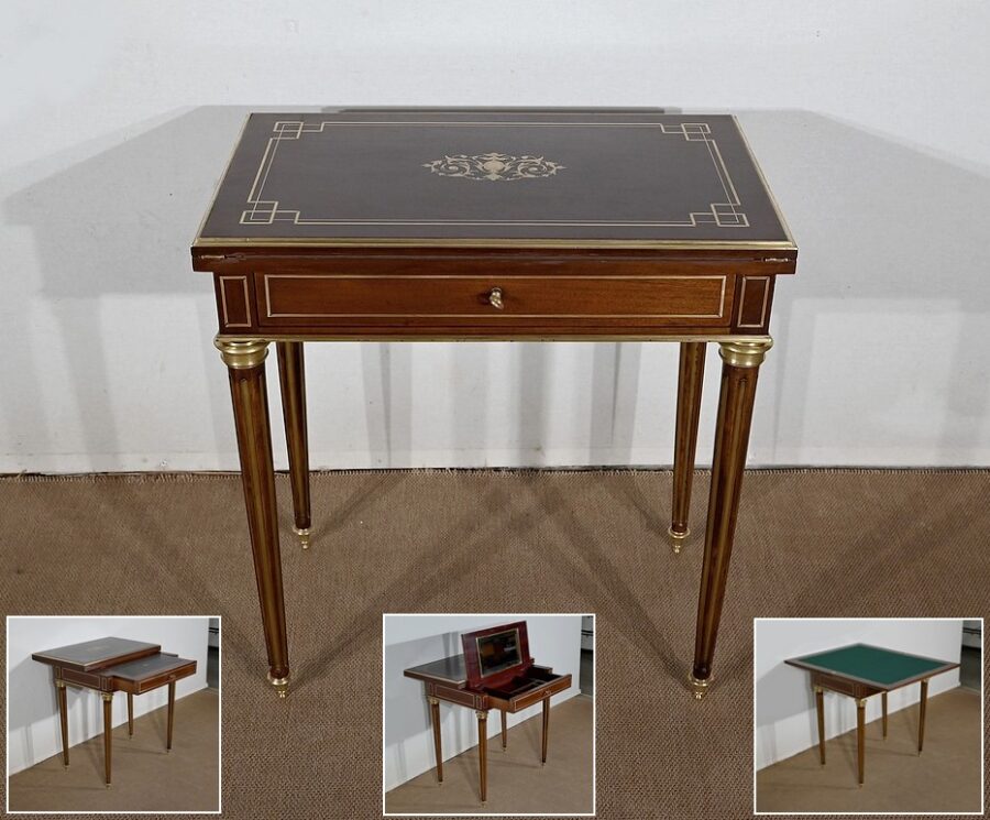 Petite Table à Système, style Louis XVI – 2ème partie XIXe