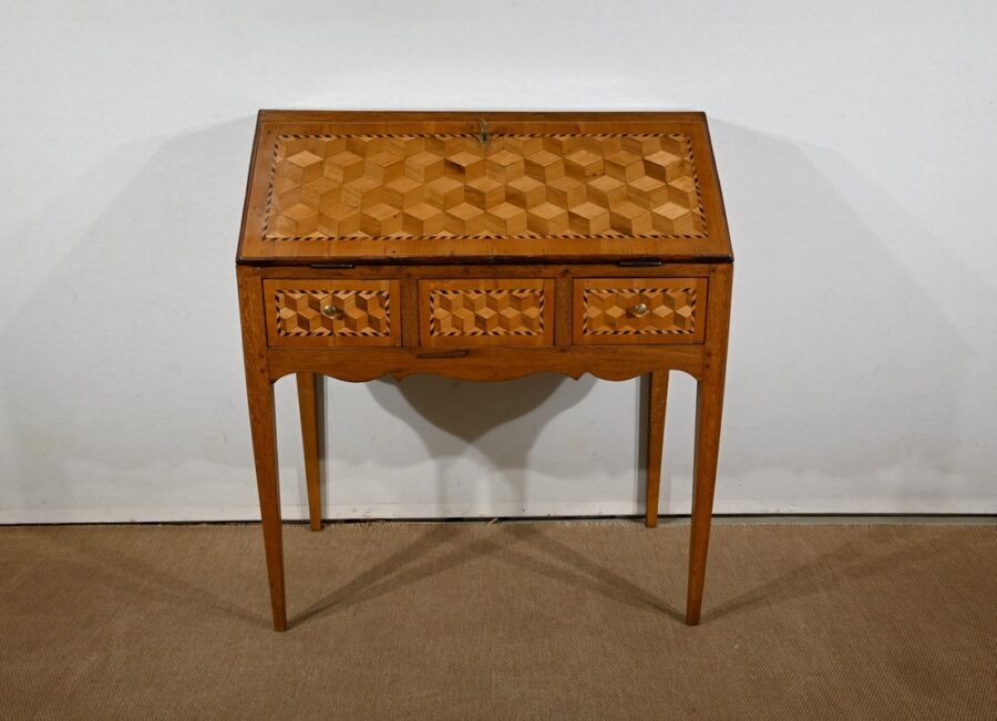 Bureau de Pente en Chêne, style Directoire – 2ème partie XIXe – Image 2