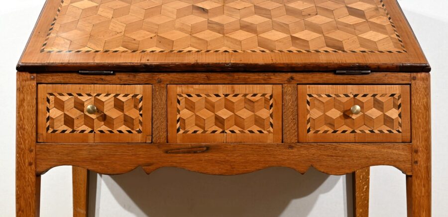 Bureau de Pente en Chêne, style Directoire – 2ème partie XIXe – Image 12