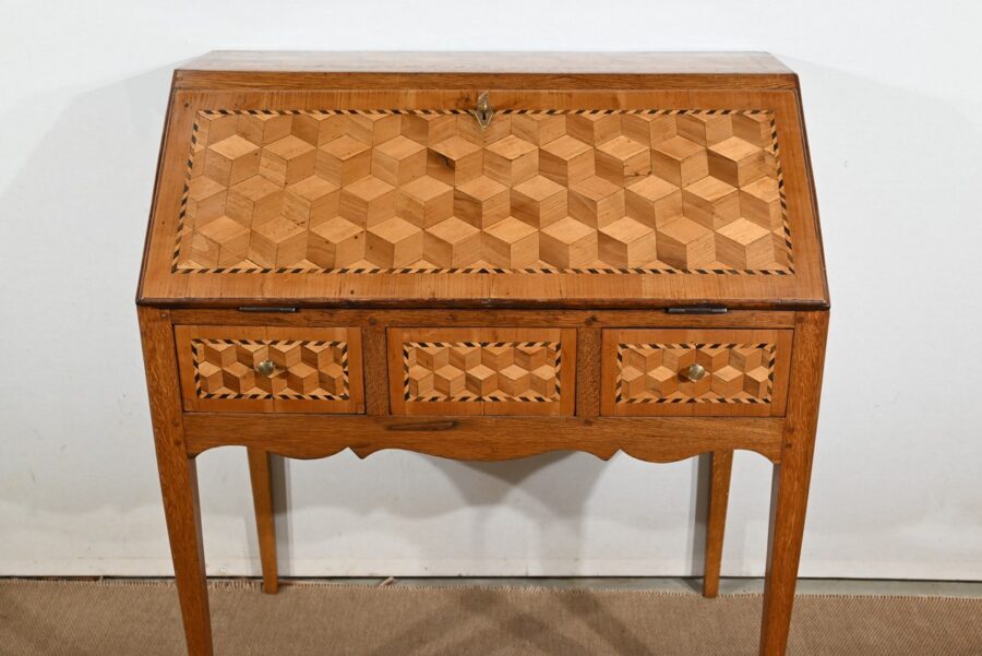 Bureau de Pente en Chêne, style Directoire – 2ème partie XIXe – Image 17