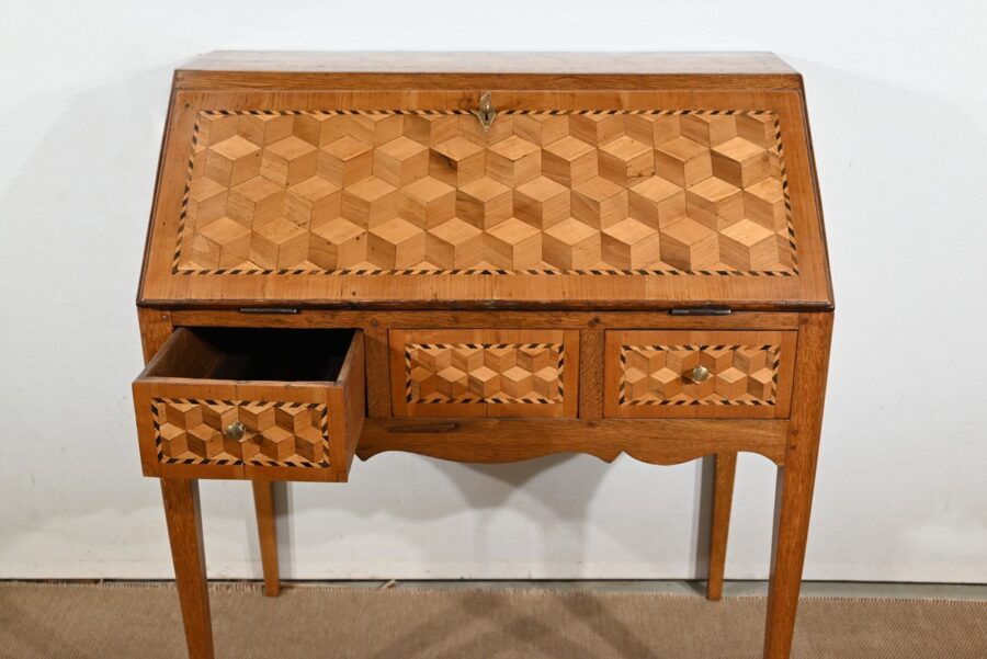 Bureau de Pente en Chêne, style Directoire – 2ème partie XIXe – Image 18