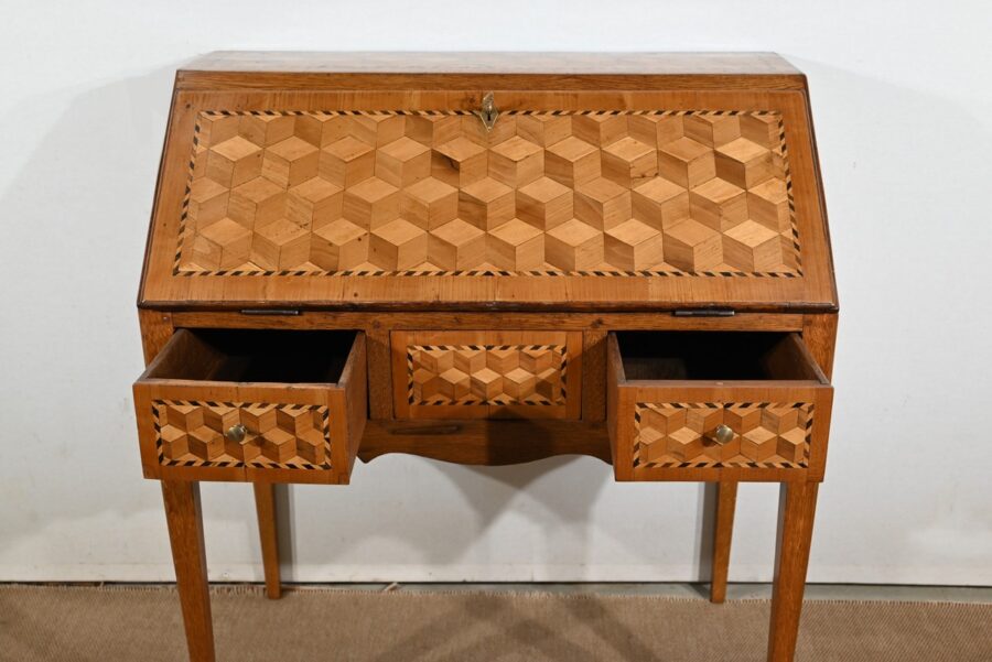 Bureau de Pente en Chêne, style Directoire – 2ème partie XIXe – Image 19
