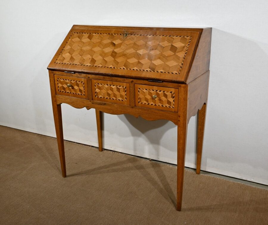 Bureau de Pente en Chêne, style Directoire – 2ème partie XIXe – Image 4