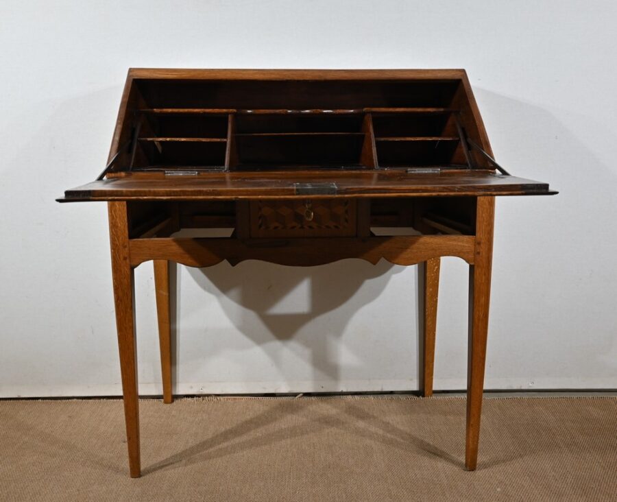 Bureau de Pente en Chêne, style Directoire – 2ème partie XIXe – Image 34