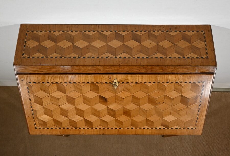 Bureau de Pente en Chêne, style Directoire – 2ème partie XIXe – Image 6