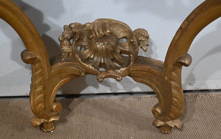 Console d’Applique en Bois Doré, style Louis XV, époque Napoléon III – Milieu XIXe – Image 12
