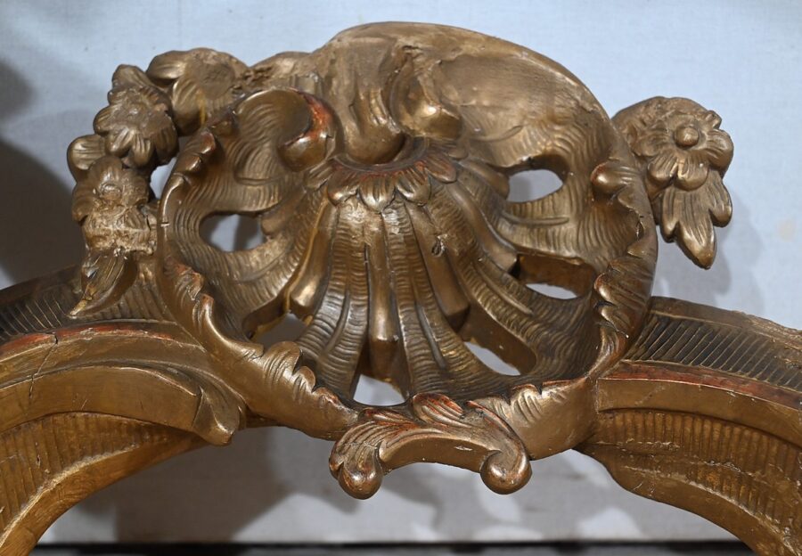 Console d’Applique en Bois Doré, style Louis XV, époque Napoléon III – Milieu XIXe – Image 14