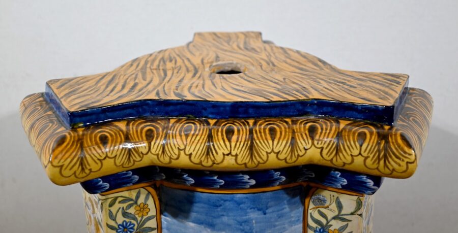 Ensemble Vase sur Sellette en Majolique, Italie – XIXe – Image 37
