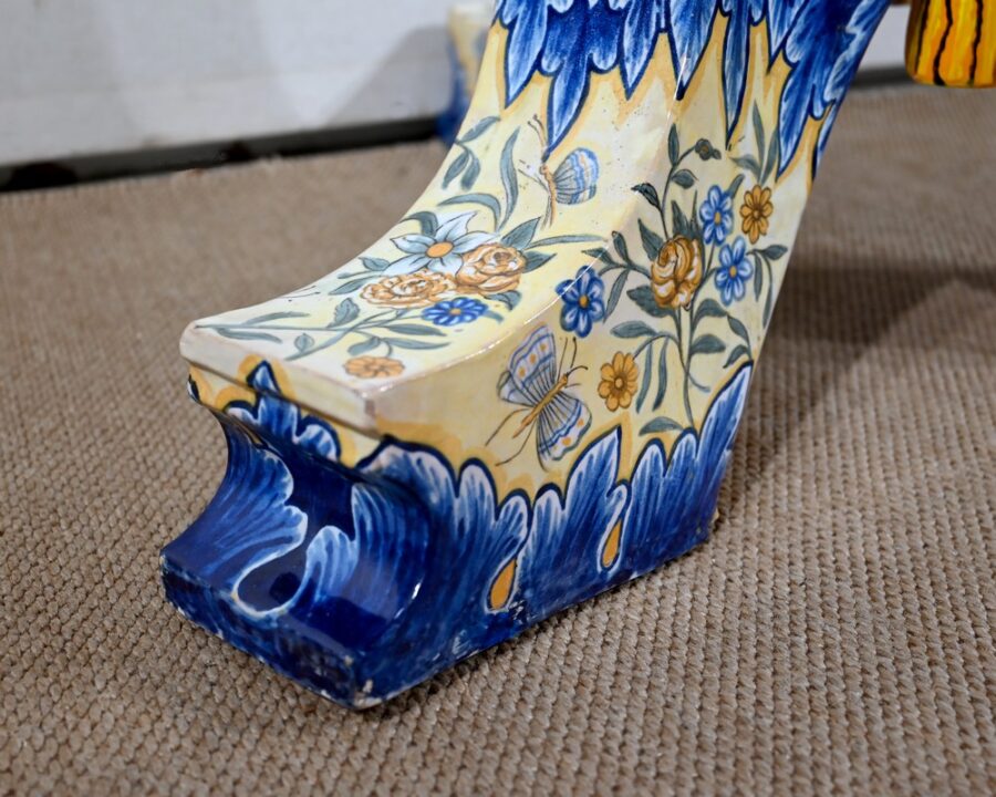 Ensemble Vase sur Sellette en Majolique, Italie – XIXe – Image 41