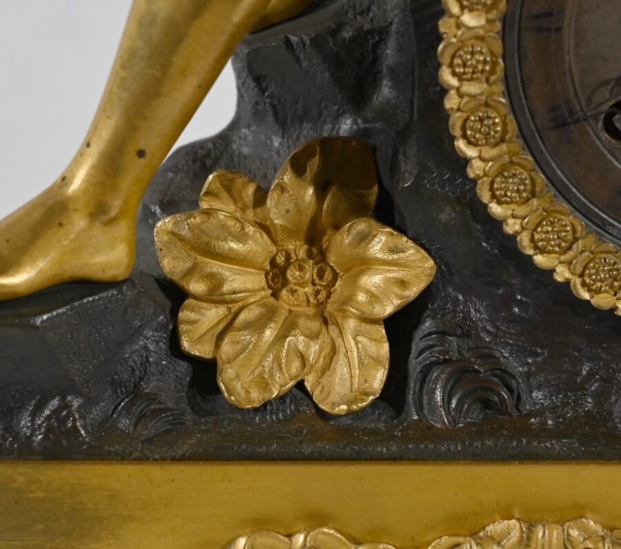 Horloge en Bronze Doré, époque Charles X – Début XIXe – Image 10