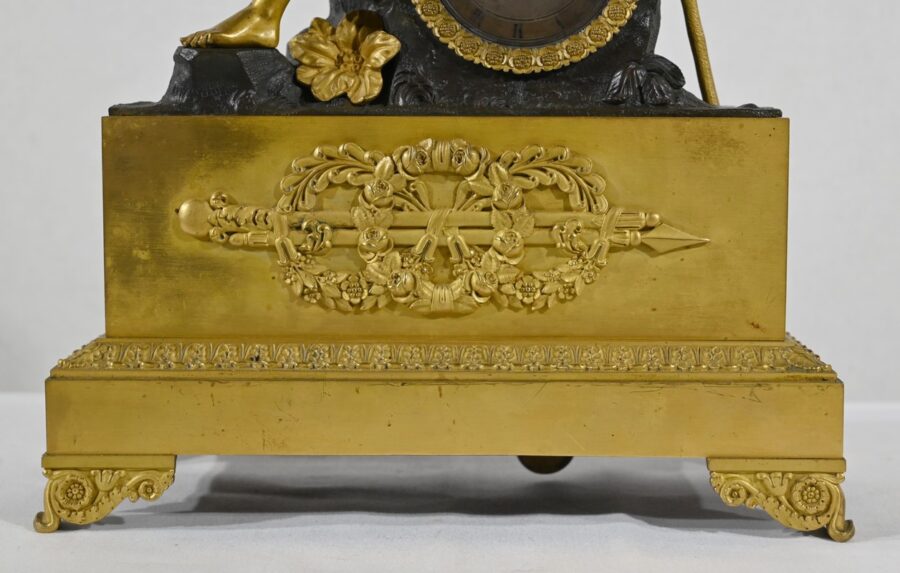 Horloge en Bronze Doré, époque Charles X – Début XIXe – Image 13