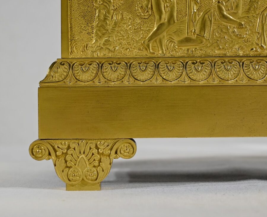 Horloge en Bronze Doré, estampillée "Leroy Palais Royal", époque Empire – Début XIXe – Image 16