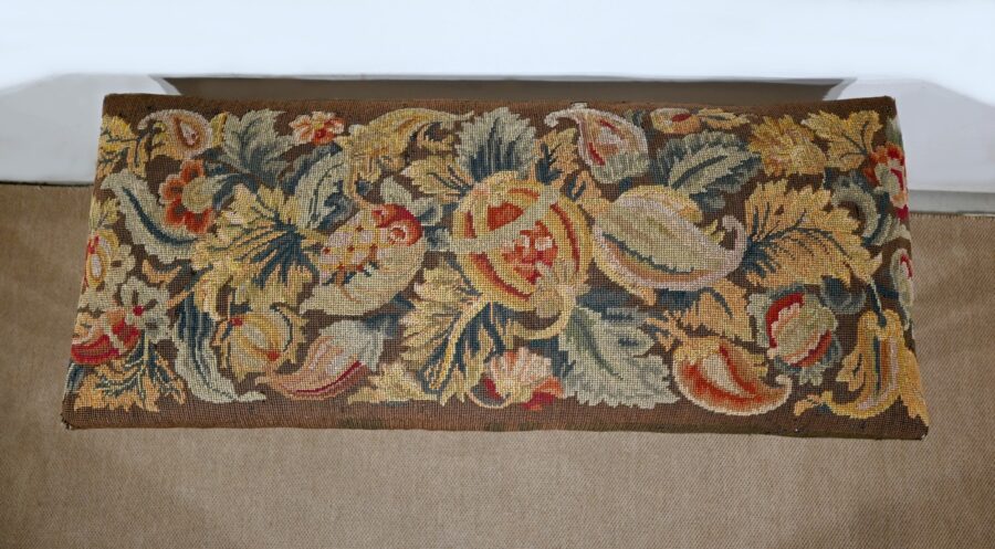 Longue Banquette Rectangulaire en Noyer – 1910 – Image 4