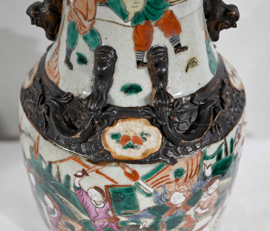 Paire de Vases en Porcelaine de Nankin, Chine – Fin XIXe – Image 13
