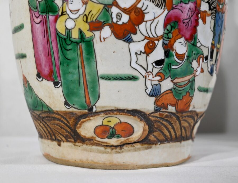Paire de Vases en Porcelaine de Nankin, Chine – Fin XIXe – Image 19