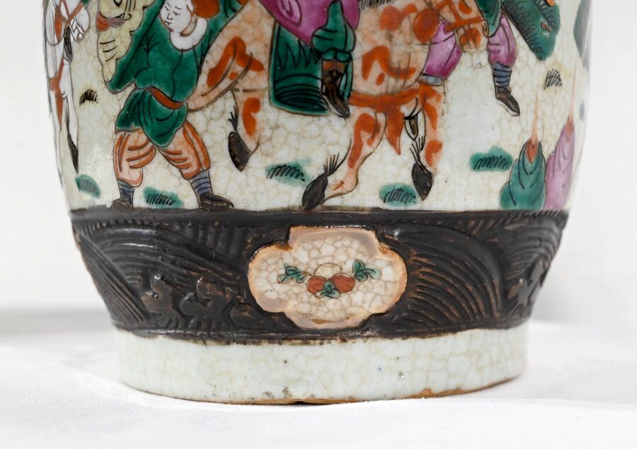Paire de Vases en Porcelaine de Nankin, Chine – Fin XIXe – Image 24