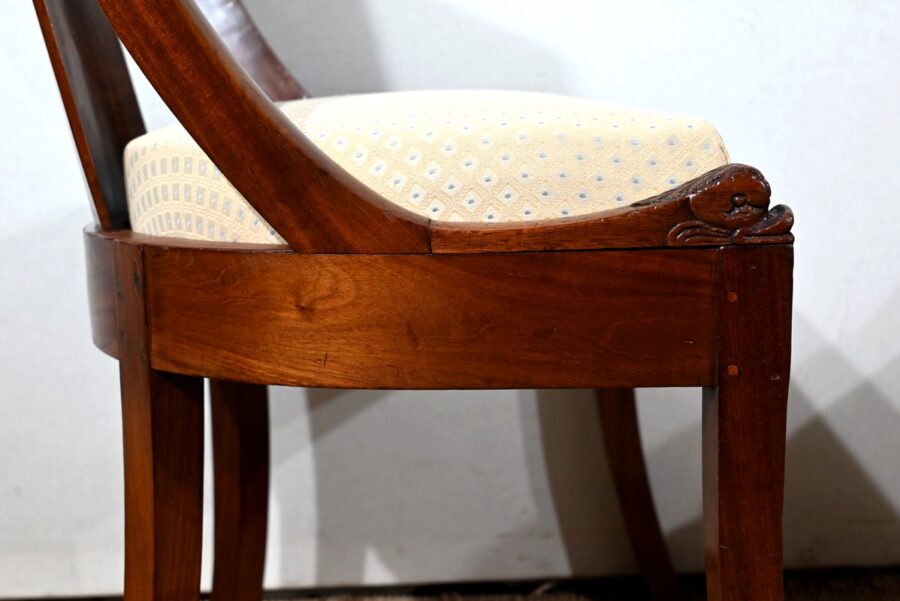 Paire de Chaises Gondole en Acajou – Début XXe – Image 10