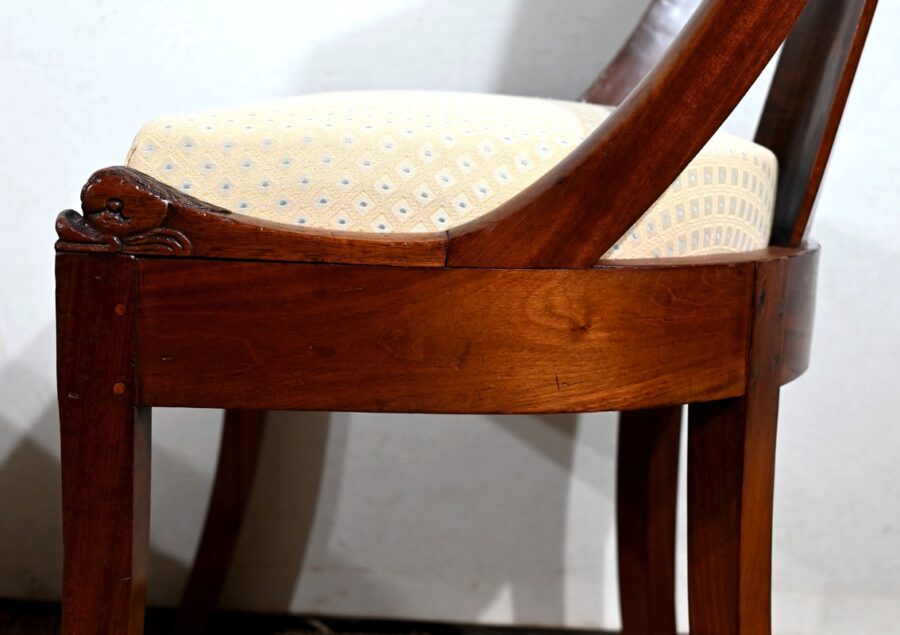 Paire de Chaises Gondole en Acajou – Début XXe – Image 12