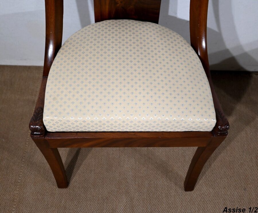 Paire de Chaises Gondole en Acajou – Début XXe – Image 5