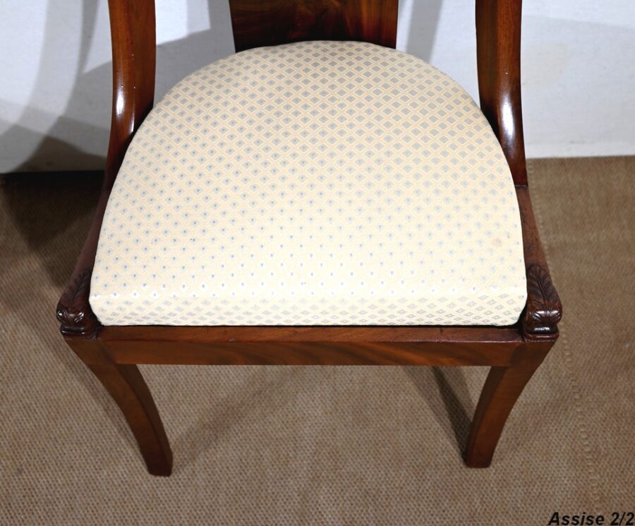 Paire de Chaises Gondole en Acajou – Début XXe – Image 6