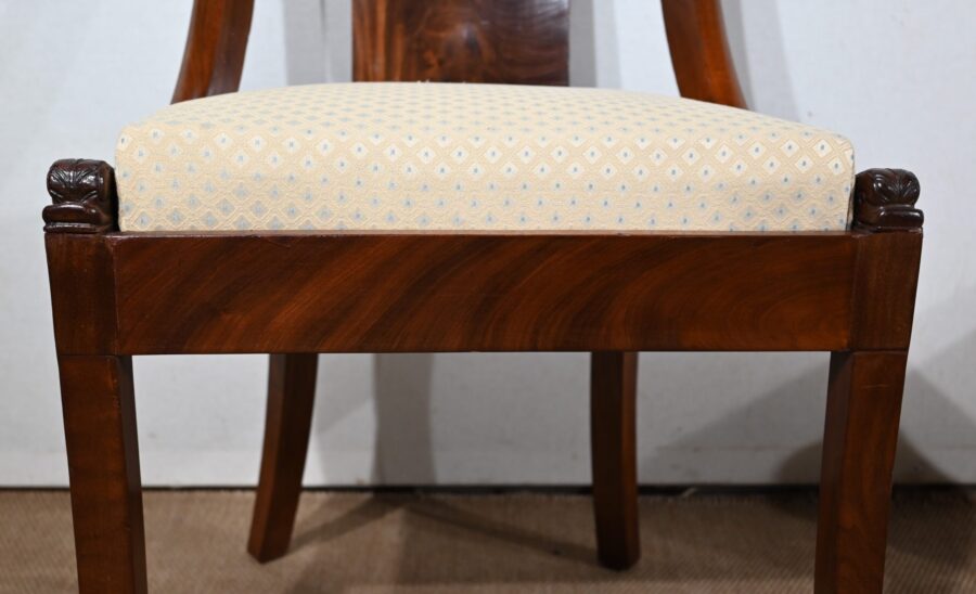 Paire de Chaises Gondole en Acajou – Début XXe – Image 8