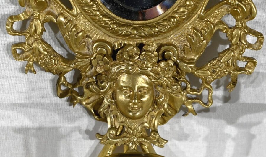 Paire d’Appliques Murales en Bronze Doré, époque Napoléon III – Milieu XIXe – Image 14