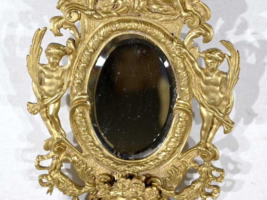 Paire d’Appliques Murales en Bronze Doré, époque Napoléon III – Milieu XIXe – Image 6