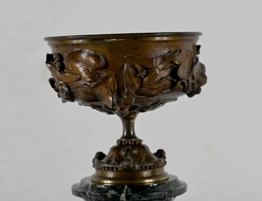 Paire de Coupes en Bronze et Marbre – Fin XIXe – Image 16