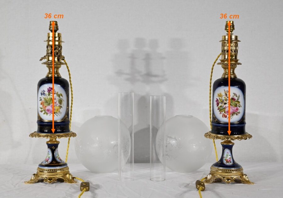 Paire de Lampes Neuberrger-Lemonon – Fin XIXe – Image 27