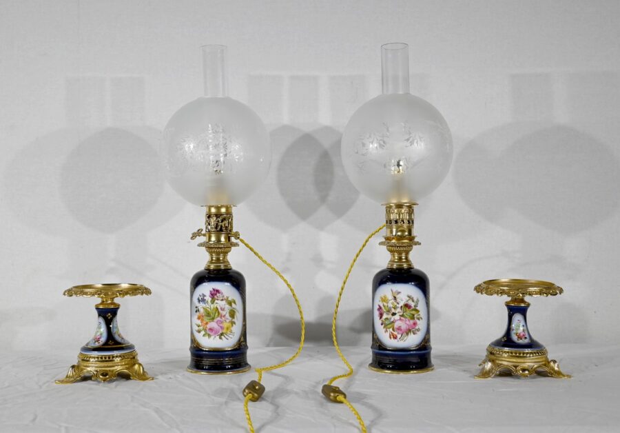 Paire de Lampes Neuberrger-Lemonon – Fin XIXe – Image 5