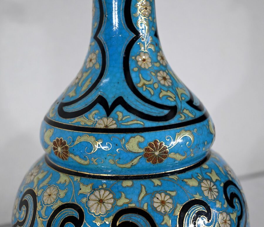 Paire de Lampes en Porcelaine et Bronze, époque Napoléon III – Milieu XIXe – Image 16