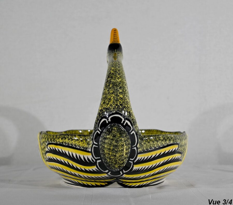 Panier en Faïence, Manufacture Henriot Quimper – Milieu XXe – Image 12