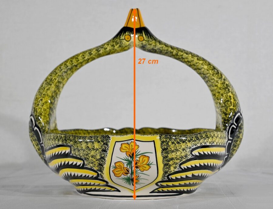 Panier en Faïence, Manufacture Henriot Quimper – Milieu XXe – Image 18
