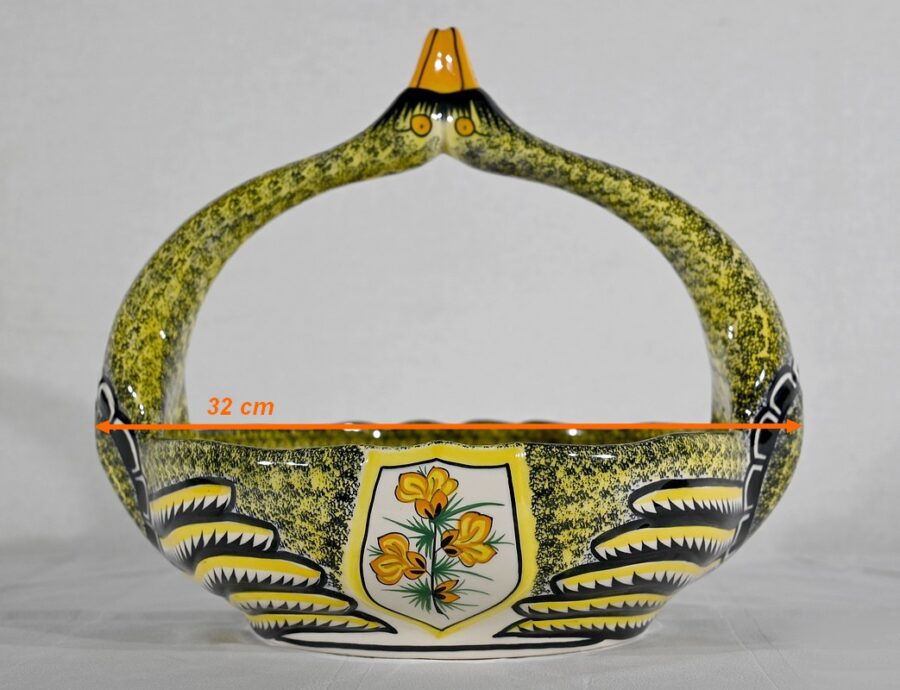Panier en Faïence, Manufacture Henriot Quimper – Milieu XXe – Image 19